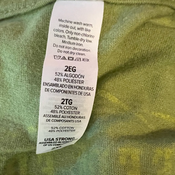 Deep Eddy Vodka Lime Green Tee by Bella Canvas size XXL Lime Green Graphic NWOT - Picture 6 of 6